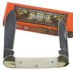 Marbles Canoe Pocket Knife White Smooth Bone MR580 knife for sale