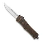 CobraTec Small CTK-1 Cerakote Bronze Distressed Drop Serrated