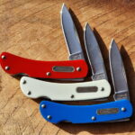 Camillus Red, White & Blue G10 #5818 Lockback knives