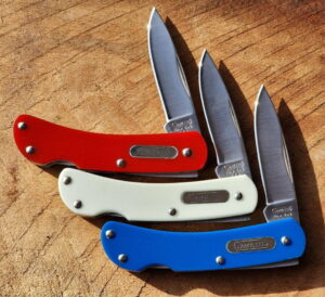 Camillus Red, White & Blue G10 #5818 Lockback knives