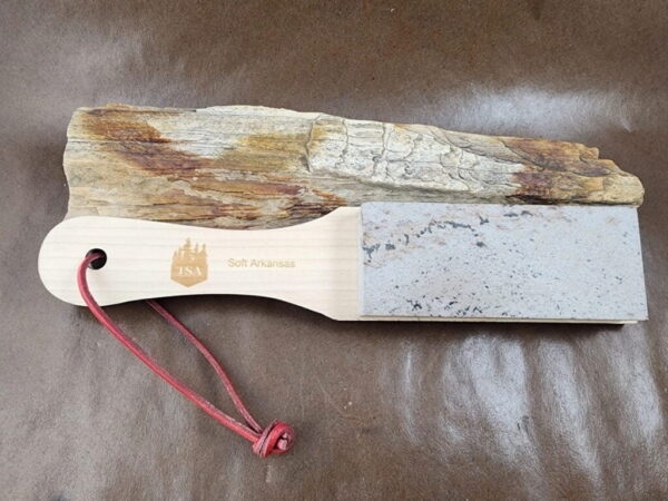TSA Knives logo Paddle Mounted Stone Sharpener by RH Preyda Co.
