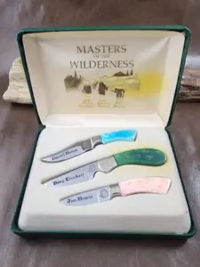 Vintage Masters of the Wilderness Miniature Knife Set knife for sale