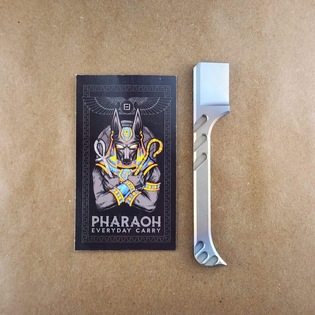 Titanium Mini Pry Bar with Beautiful Heat Treat Patina – gallery image 2