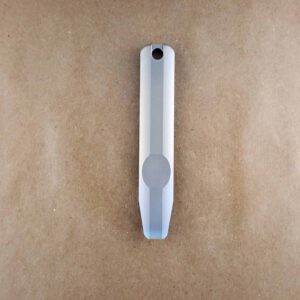 Titanium Mini Pry Bar with Beautiful Heat Treat Patina knife for sale