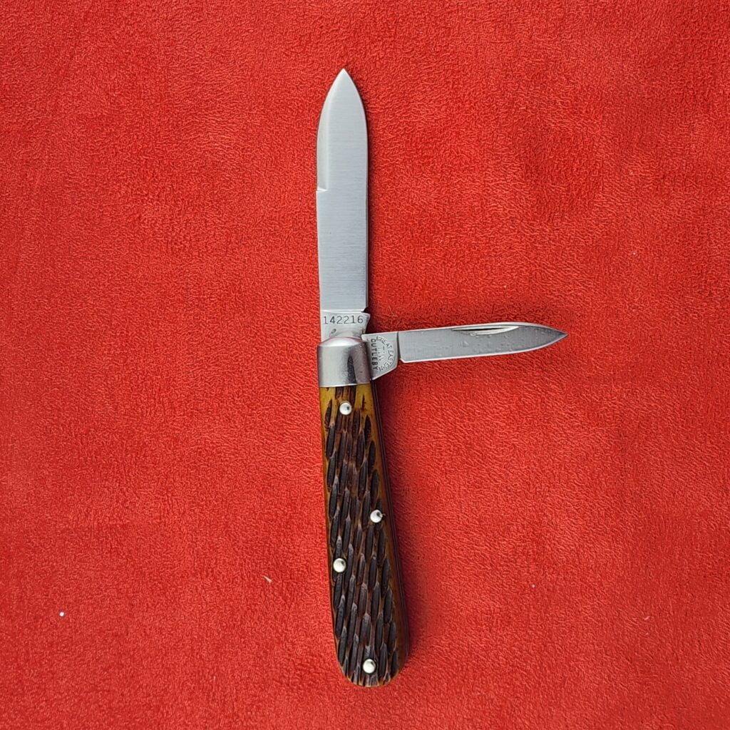Case Peach Seed Jig Amber Bone Small Swell Center Jack 91592 – gallery image 7