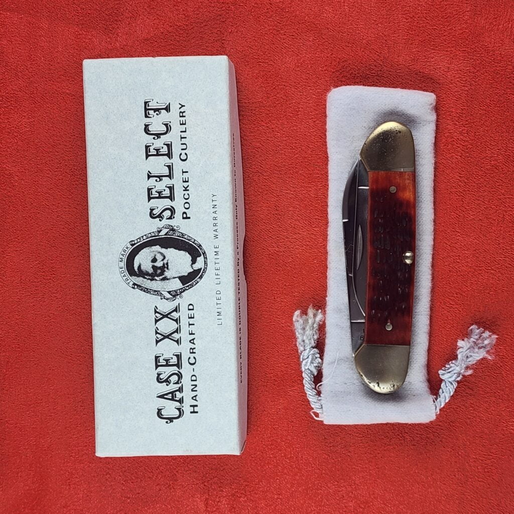 Case XX Select 62131 SSM Canoe in Red Jigged Bone 1998 – gallery image 3