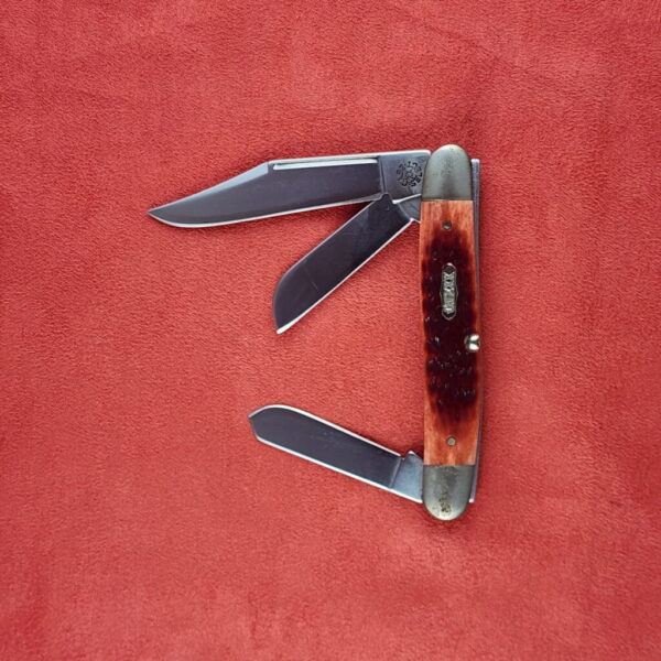 Case XX Select 6347 SS Stockman in Red Jigged Bone 1998 – gallery image 1