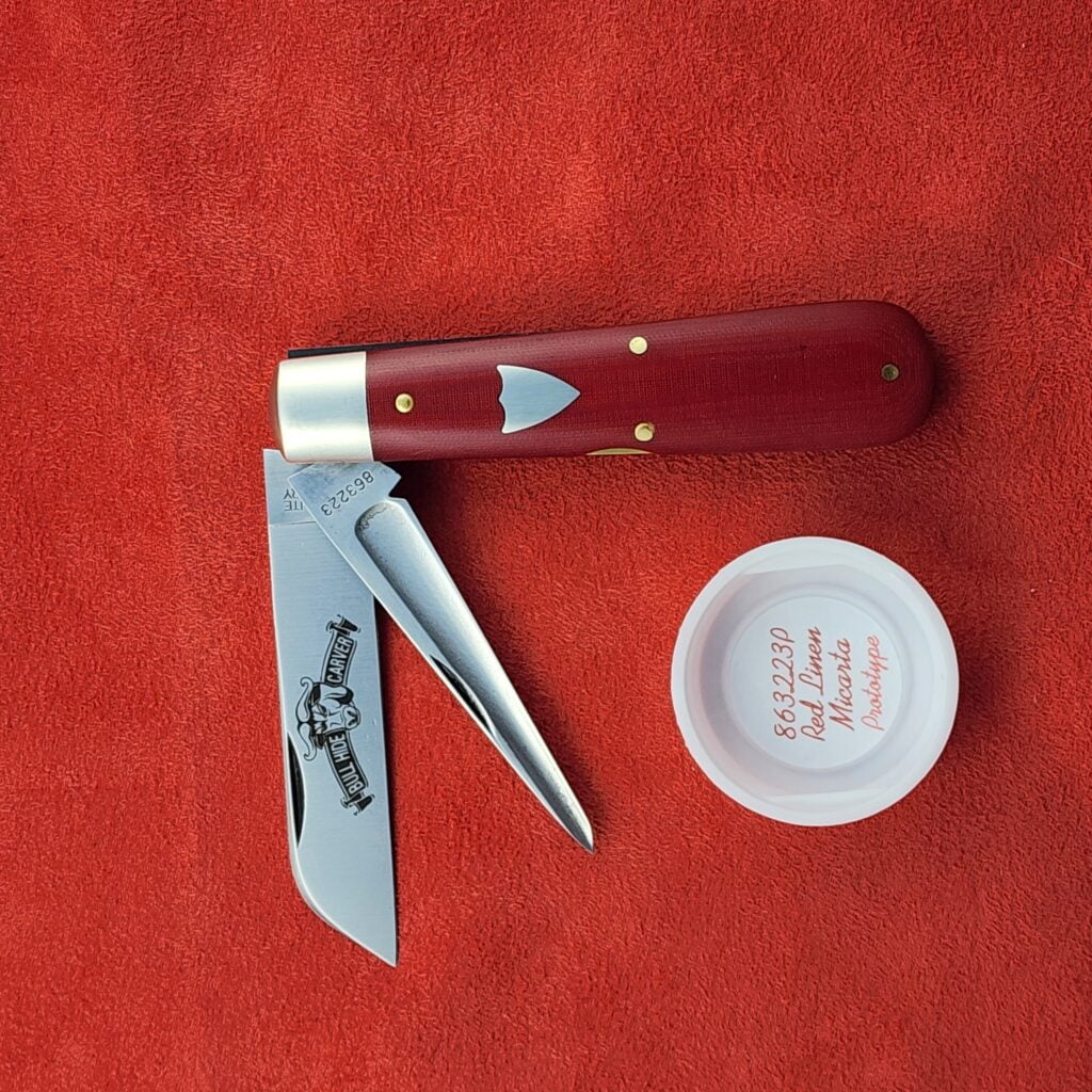GEC #863223 P Red Linnen Micarta Prototype – gallery image 2