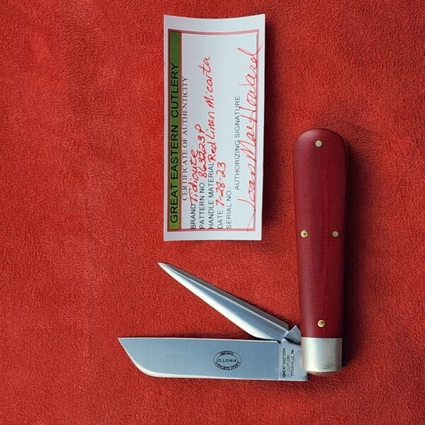 GEC #863223 P Red Linnen Micarta Prototype – gallery image 1