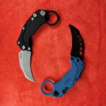 Reate EXO-K Aluminum-Oxidized Black N690 Stonewashed SN 0499 w/ trainer knife for sale