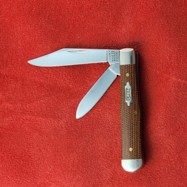 Case XX Natural Canvas Micarta Smooth Swell Center Jack 10225 1/2 SS – gallery image 1