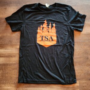 TSA Knives T-Shirt Black & Orange knife for sale