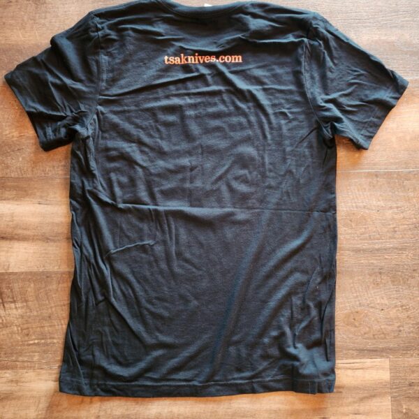 TSA Knives T-Shirt Black & Orange - Image 2