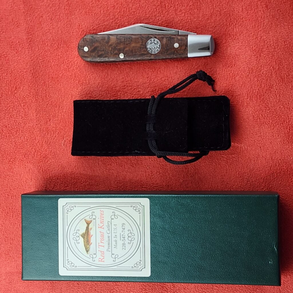 Eric Albers Red Trout Knives Leopard Wood 2019 (1 of 2 made in this cover) – gallery image 5