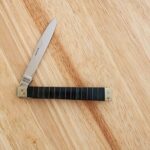 Frost Cutlery Doctors Knife with Pakka Wood and Brass Handles knife for sale