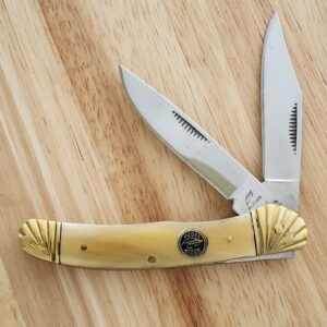 Ocoee River Ox Horn Folding Hunter knife for sale
