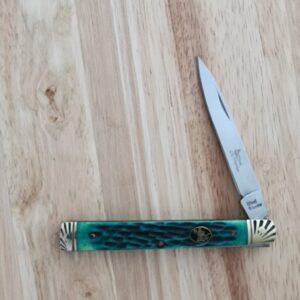 Steel Warrior by Frost Cutlery Doctors Knife in Green Jigged Bone knife for sale