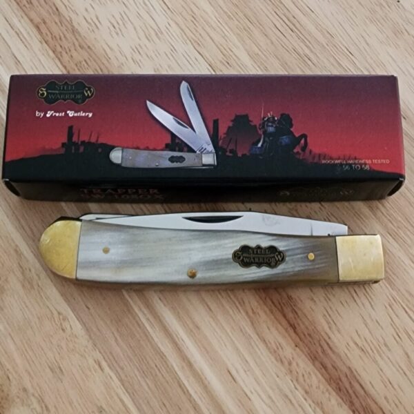 Steel Warrior by Frost Cutlery Ox Horn Trapper - Image 4