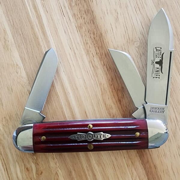 Great Eastern Cutlery #352322 Ox Blood Jigged Bone – gallery image 1
