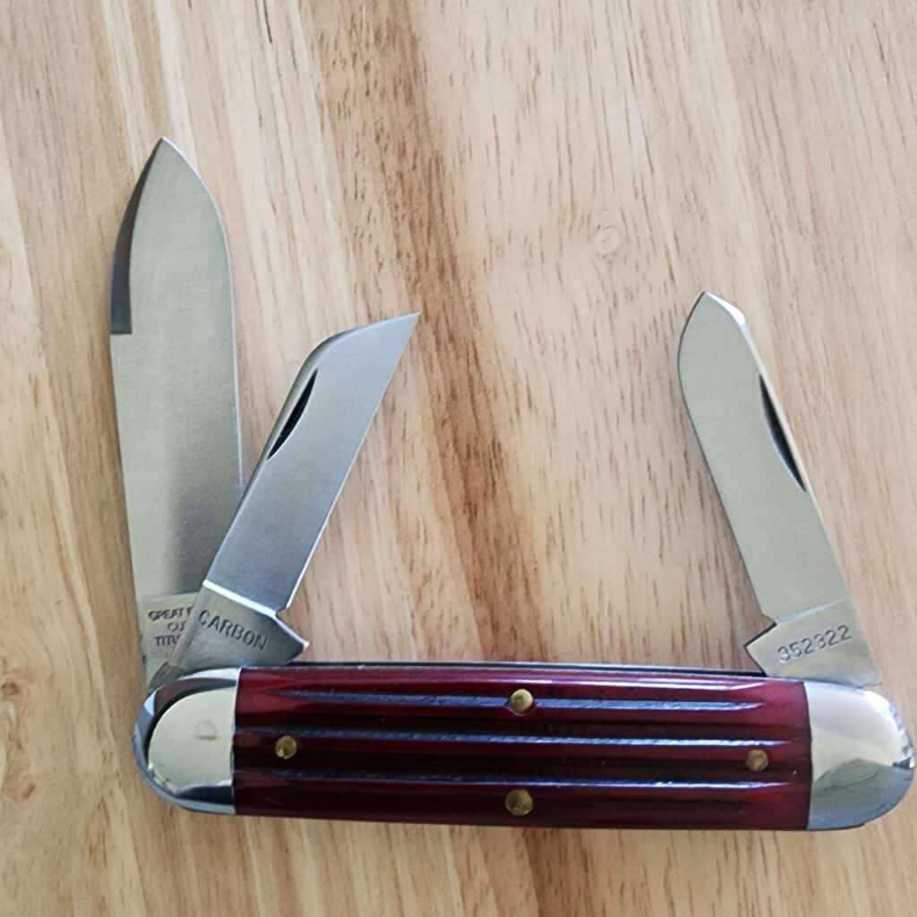 Great Eastern Cutlery #352322 Ox Blood Jigged Bone – gallery image 4