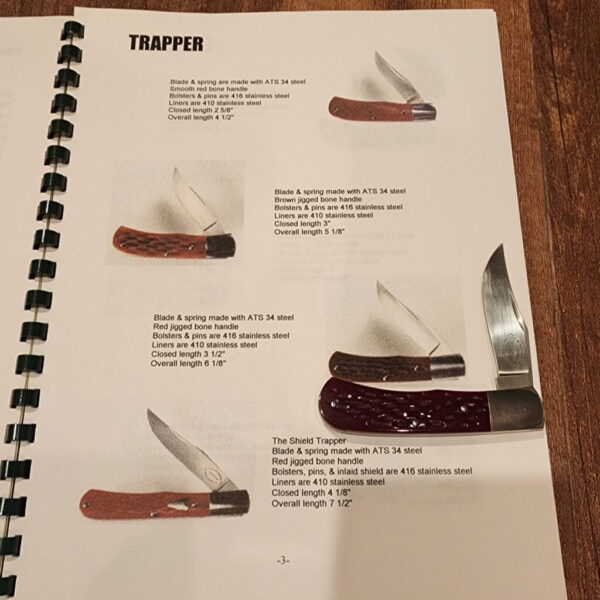 J.W Poythress "Trapper" Red Jigged Bone with Book - Image 2