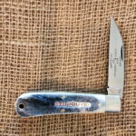 Great Eastern Cutlery #470123 Stone Wash Blue Natural Bone PROTOTYPE knife for sale