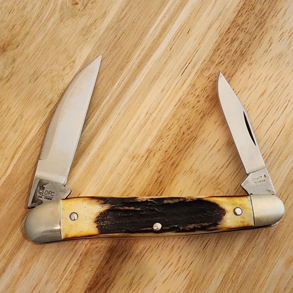 Schatt & Morgan Cutlery Co. #54 1/2 Whittler Torched Stag 1 of 30 – gallery image 2