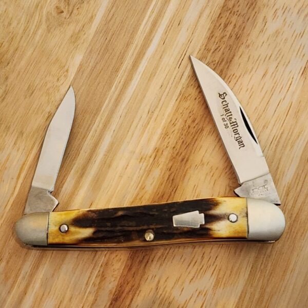 Schatt & Morgan Cutlery Co. #54 1/2 Whittler Torched Stag 1 of 30 – gallery image 1