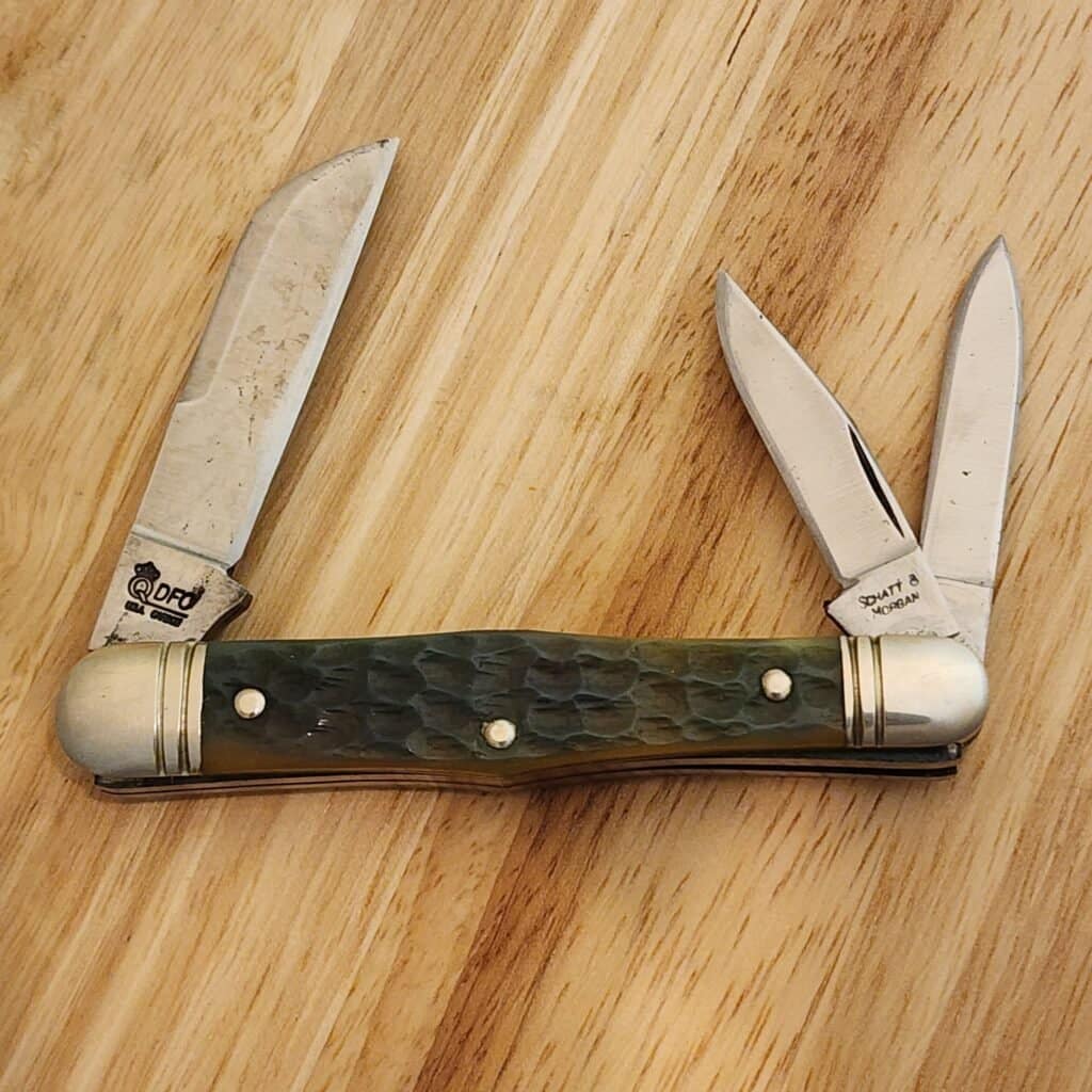 Schatt & Morgan Cutlery Co. #48 Carpenters Whittler Blue Pic Bone 1 of 30 Used – gallery image 2
