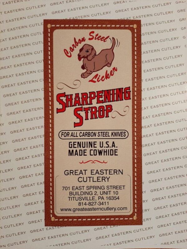GEC Carbon Steal Licker Sharpening Strop Poster 8.5 x 11"