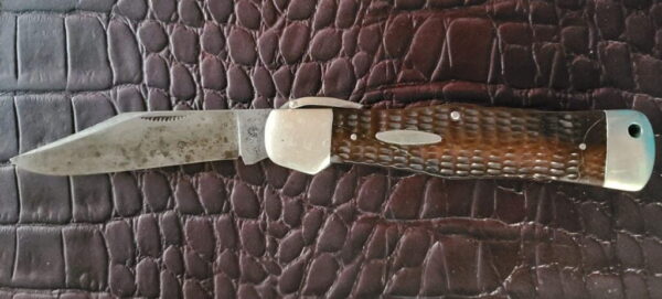 1920 Western States Large Swell Center Hunter in Bone Lever Lock RARE - Image 2