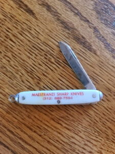 Vintage Advertising Folding Knife