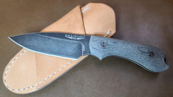Bradford Gardian 3, 3D Black Micarta ,M390, Sabre Grind, Nimbus Finish - Image 2