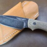 Bradford Gardian 3, 3D OD Green Micarta ,M390, False Edge Grind, Nimbus Finish knife for sale