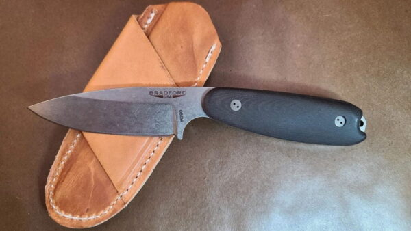 Bradford Gardian 3.5, 3D Black ,M390, Sabre Grind, Stonewash Finish