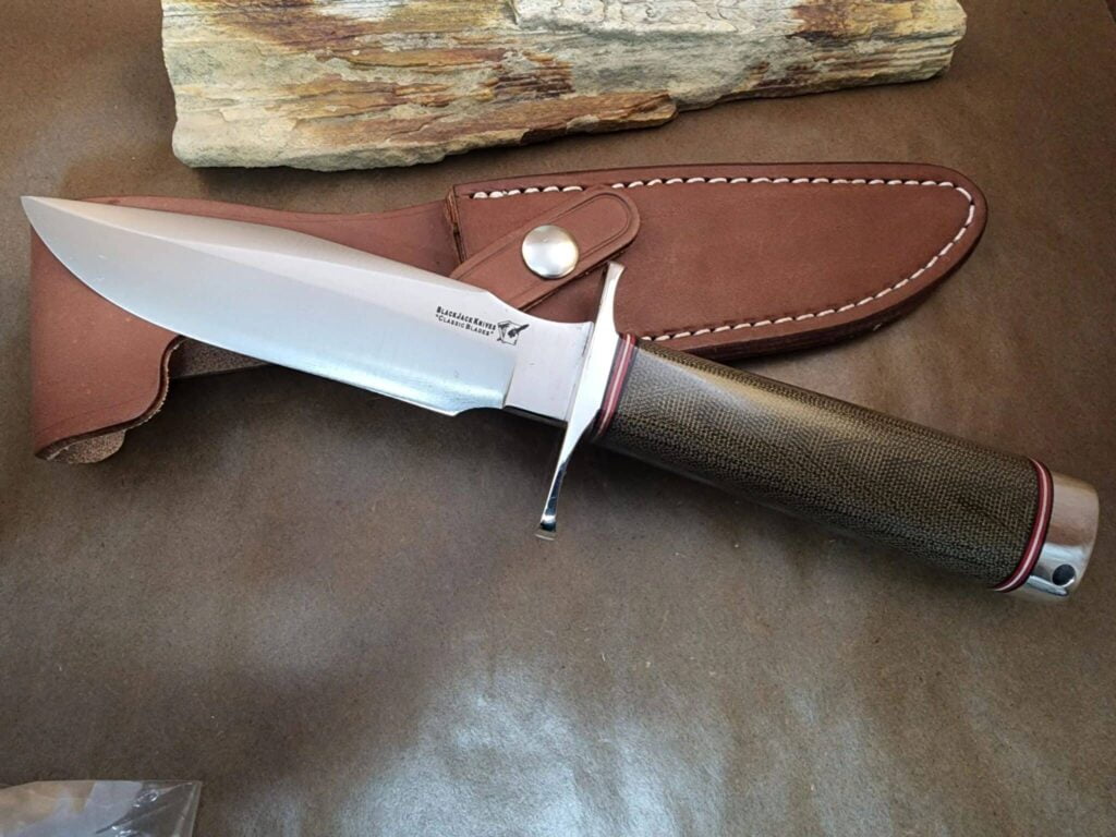 Blackjack Classic Blades Model 5 Green Canvas Micarta – gallery image 3