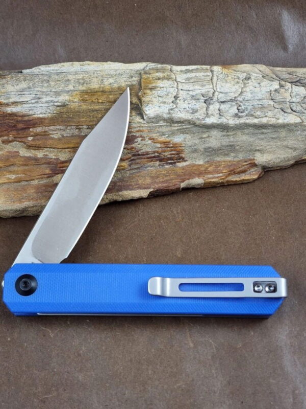 CIVIVI C917b Chronic Blue G10 Handle Gray SS Liner Satin Finish 9Cr18MoV Blade - Image 4