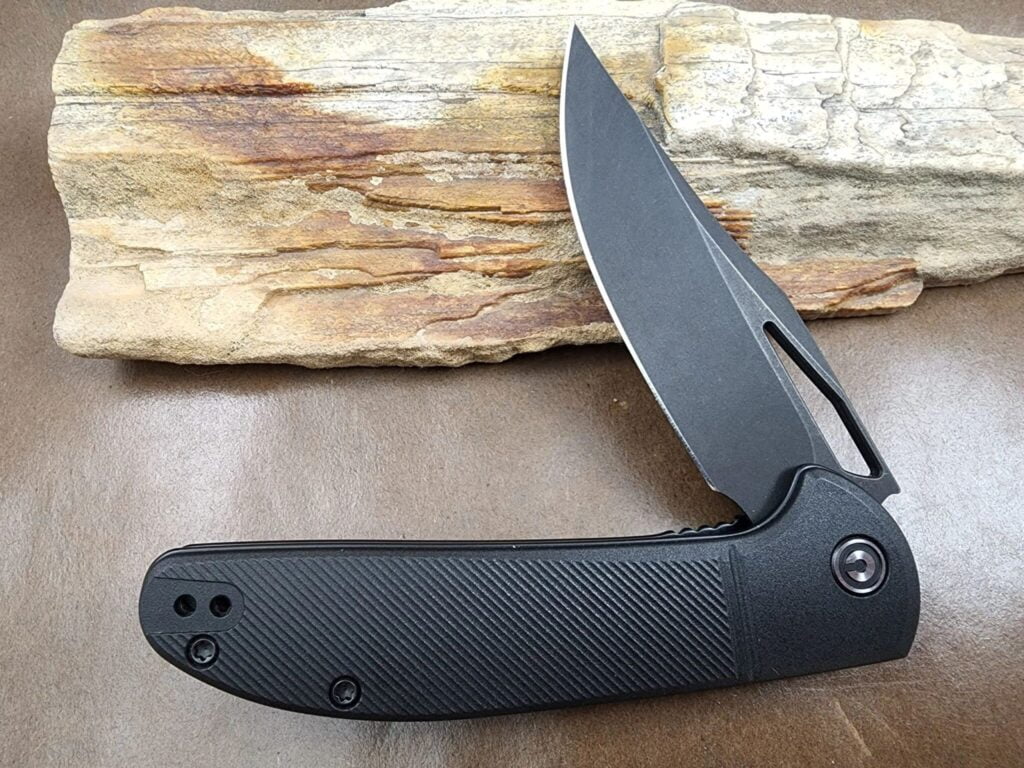 CIVIVI Ortis C2013D Black Fiber Glass Reinforced Nylon Handle Black Stonewashed 9Cr18MoV Liner Lock – gallery image 2
