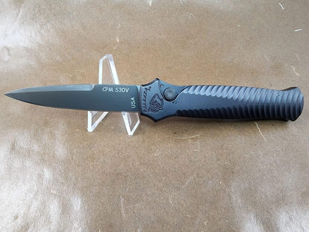 Piranha Mini Guard "Black" Plain CPM S30V Tactical Black Blade – gallery image 2