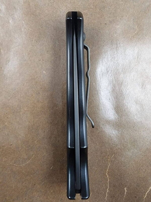 Piranha Pocket "Black" Plain 154CM Tactical Black Blade - Image 3