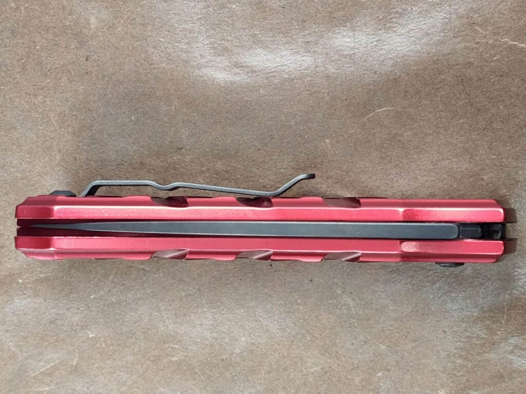 Piranha X "Red" Plain 154CM Blade Black Tactical Blade – gallery image 3