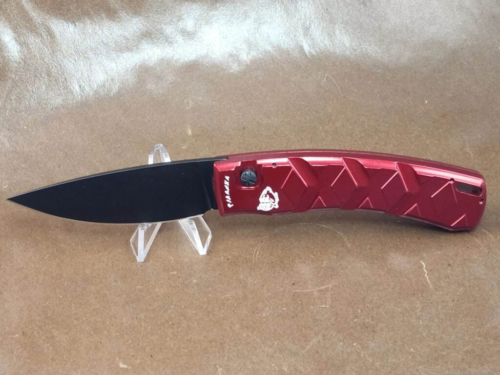 Piranha X "Red" Plain 154CM Blade Black Tactical Blade – gallery image 4