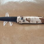 Piranha X "Camo" Plain 154CM Blade Black Tactical Blade knife for sale