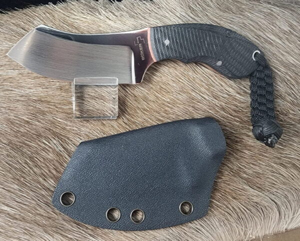 Böker Plus Rhino Knife 3" 440C Stainless Steel Blade Full Tang Black G10 Handle
