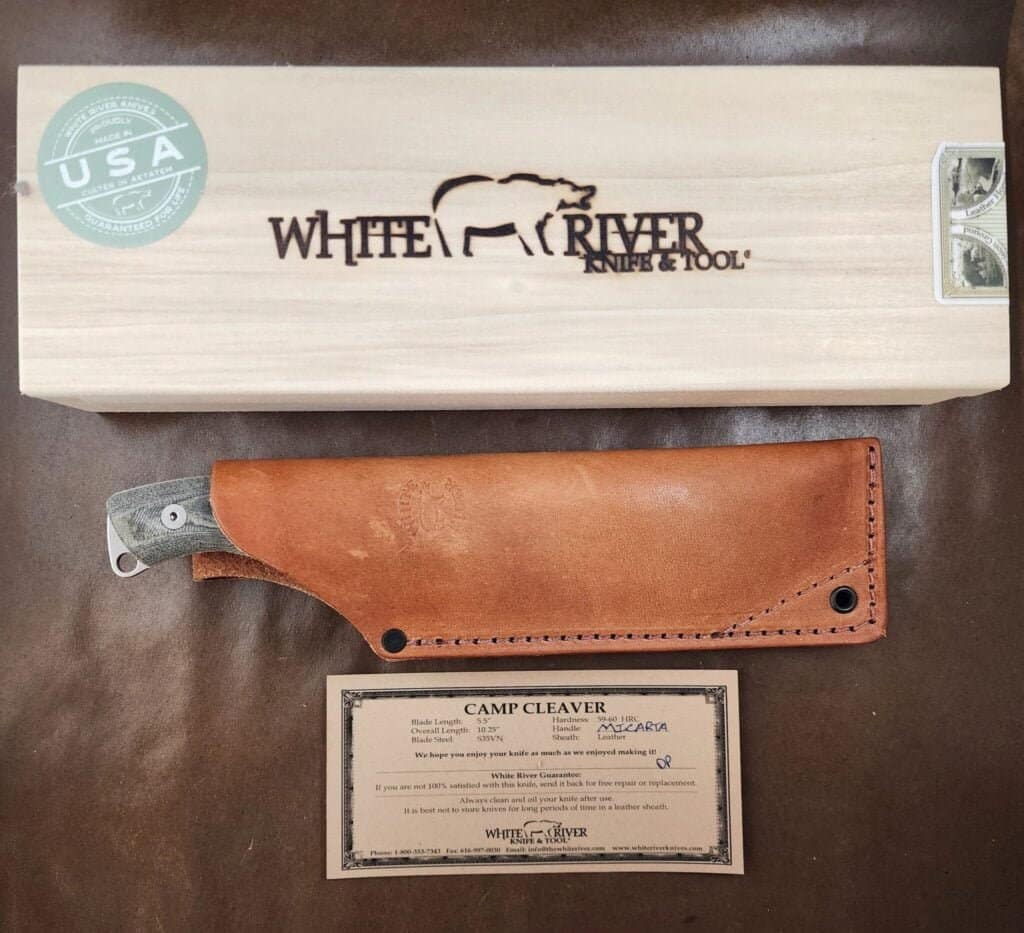 White River Knife & Tool Camp Cleaver – gallery image 3