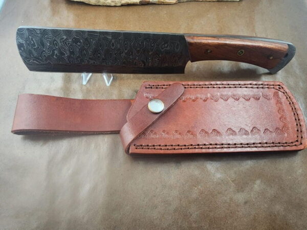 Damascus Hammer Cleaver Kitchen Cutlery - Image 3
