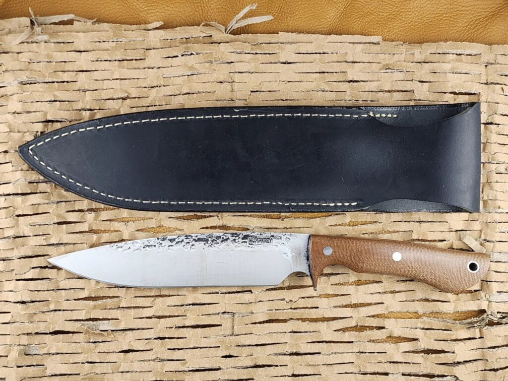Lon Humphry Ranger in Brown Micarta with forged 52100 Steel – gallery image 4