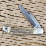 Custom Colorado USA Folding hunter in Genuine Stag #012 knife for sale