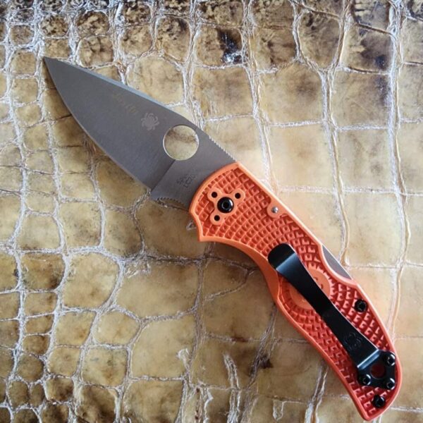 Spyderco Native 5 Salt (orange rit dye frn, light use - knife only, no box) – gallery image 1