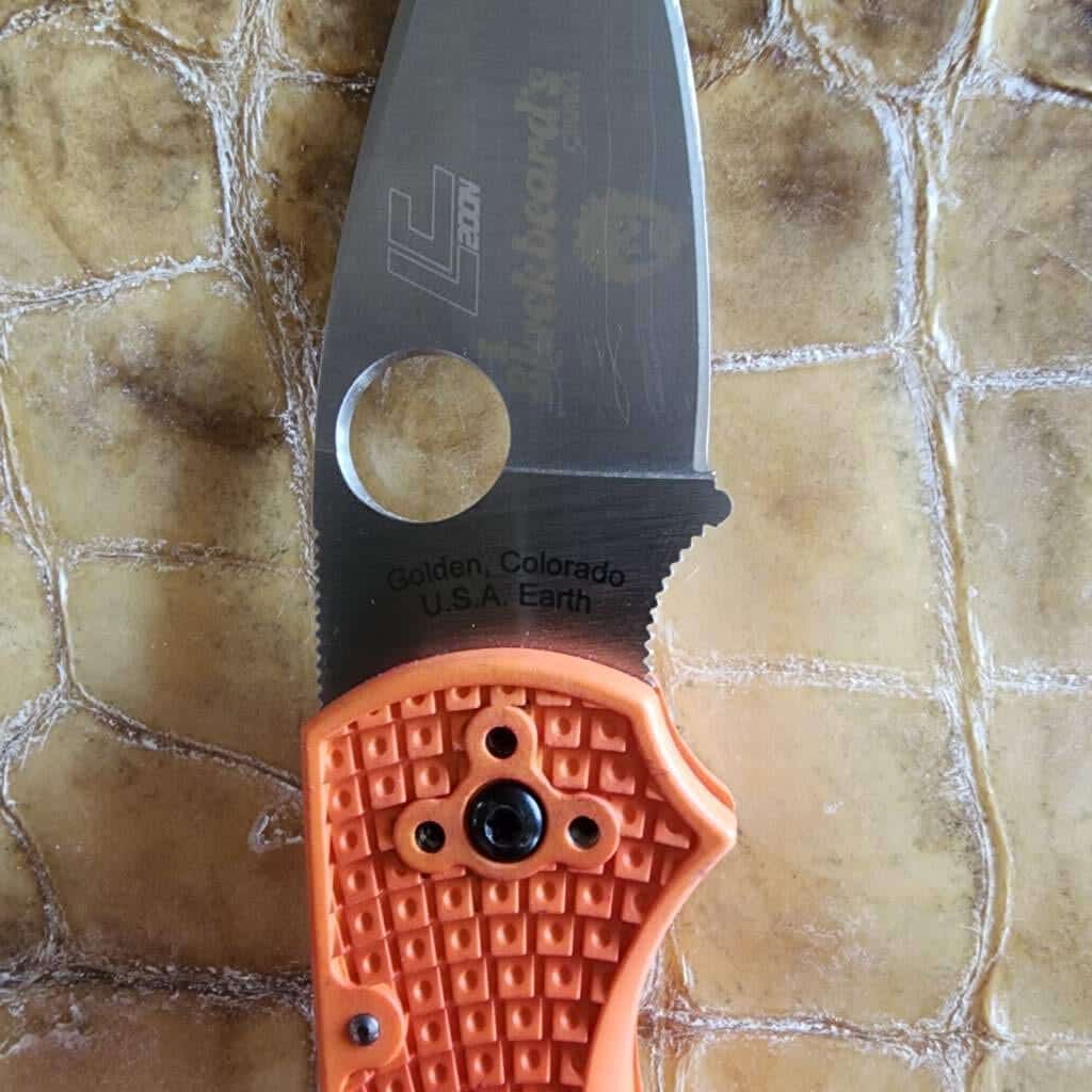 Spyderco Native 5 Salt (orange rit dye frn, light use - knife only, no box) – gallery image 5
